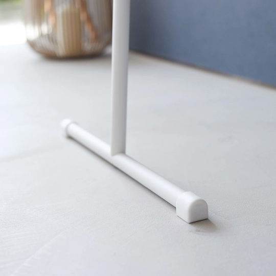 Yamazaki Wall Mounted Metallic Coat Rack White Tower 38.5x47x162cm