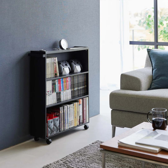 Bücherregal Tower Schwarz 59x15.6x70cm