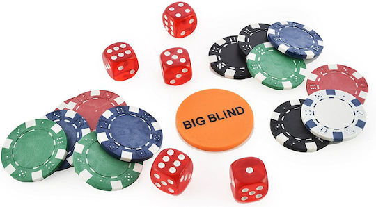 Action One Set 500 Poker Chips In Metallic Box 4 G