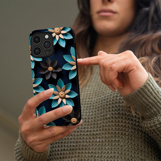 Sonique 3D Flower Series Case for Motorola Moto G31 4G Moto G41 4G Light Blue