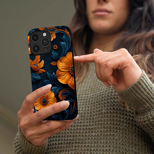 Sonique 3D Flower Series калъф за Motorola Edge 50 Ultra Orange 01