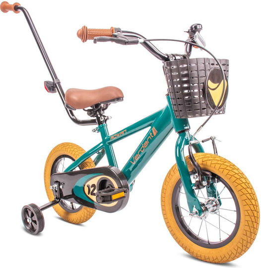 Sun Baby 12" Bicicletă pentru copii BMX cu Cadru din Aluminiu Verde