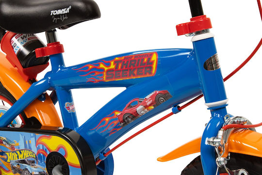 Hot Wheels 12" Kids Bicycle BMX Blue