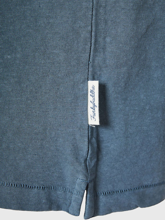 Polo Herrenbluse Kurzarm Steel-Grau FBM011-012-11-Steel-Grau