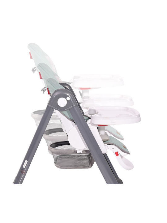 Lorelli Party Foldable Baby Highchair with Adjustable Height Beige