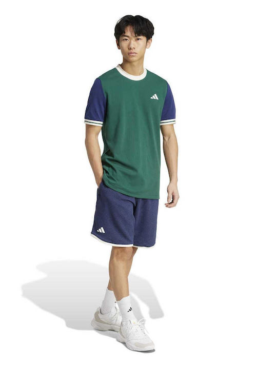 adidas Heritage Tennis Tee JC6741 Men's Green Tennis Clothes