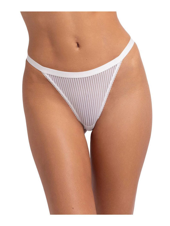 Γυναικεία String 2Pack Πράσινο-ιβουάρ