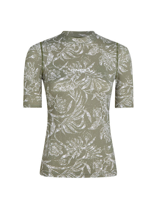 O'Neill O'Neill Essentials UPF 50 Women's Short Sleeve Sun Protection Shirt Green