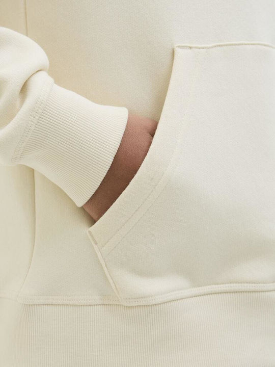Kids Sweatshirt with Hood and Pockets Beige