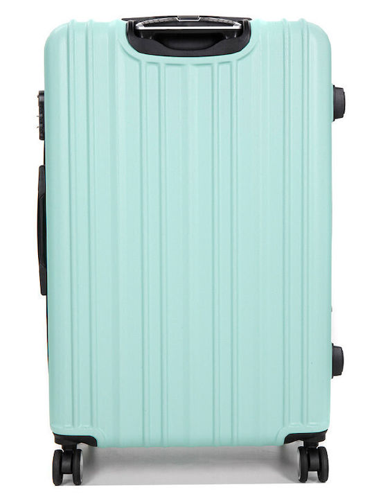 WORLDLINE Großer Reisekoffer Hartschalen Green mit 4 Räder Höhe 74cm