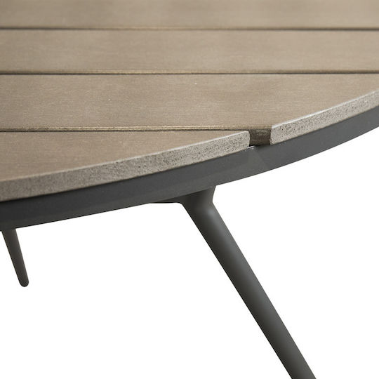 Tisch Stabil Appa Anthracite 120x120x74cm