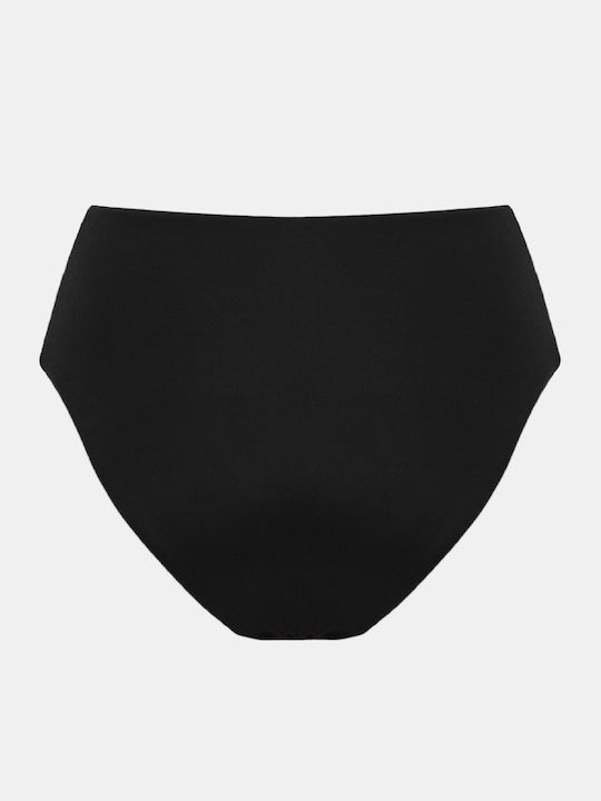 Ruched Black Bikini Bottoms