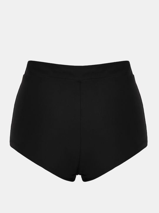 Slip Talie Înaltă Negru Negru