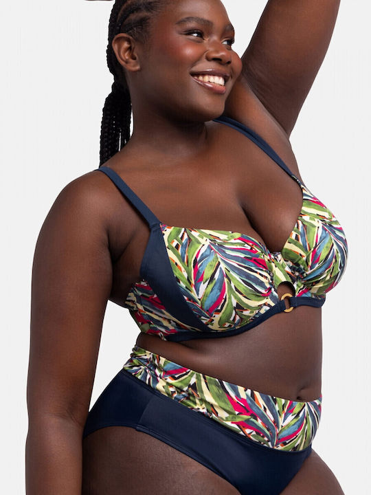 Bikini Slip High Waist Blue