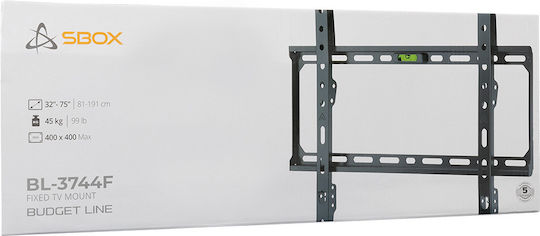 Sbox BL-3744F Βάση Τηλεόρασης Τοίχου έως 75" και 45kg