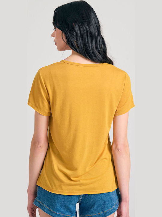 Γυναικείο T-shirt Κίτρινο