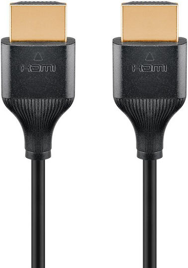 Goobay HDMI 2.1 Ultra High Speed 48Gbps 4K 120Hz HDR VRR Cable HDMI male - HDMI male 2m Μαύρο