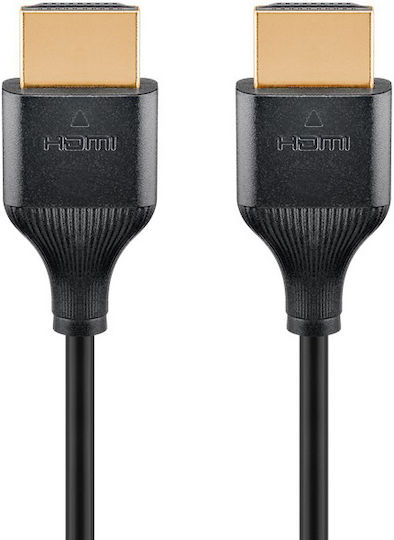 Goobay HDMI 2.0 Premium High Speed 4K 60Hz HDR Kabel HDMI-Stecker - HDMI-Stecker 5m Schwarz