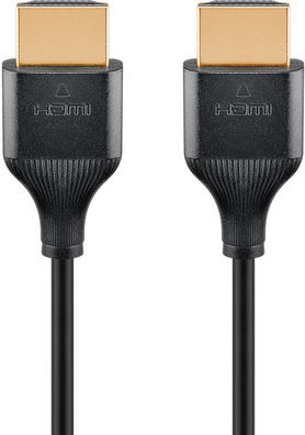 Goobay HDMI 2.1 Ultra High Speed 48Gbps 4K 120Hz HDR VRR Cable HDMI male - HDMI male 2m Μαύρο