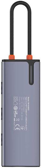 ColorWay Hub 3 Porturi USB 2.0 cu Conectare USB-A Ethernet Argintiu