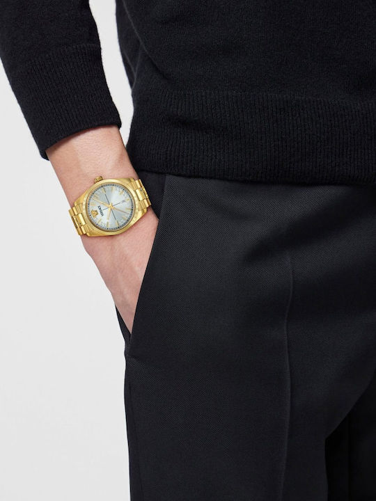 Versace Millenium Gent Ανδρικό Ρολόι Μπαταρίας με Χρυσό Μεταλλικό Μπρασελέ