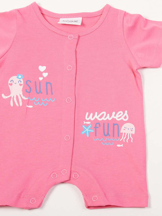Trax Baby Bodysuit Short-Sleeved Fuchsia