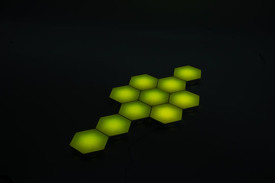 Διακοσμητικό Φωτιστικό Smart LED RGB Hexagon