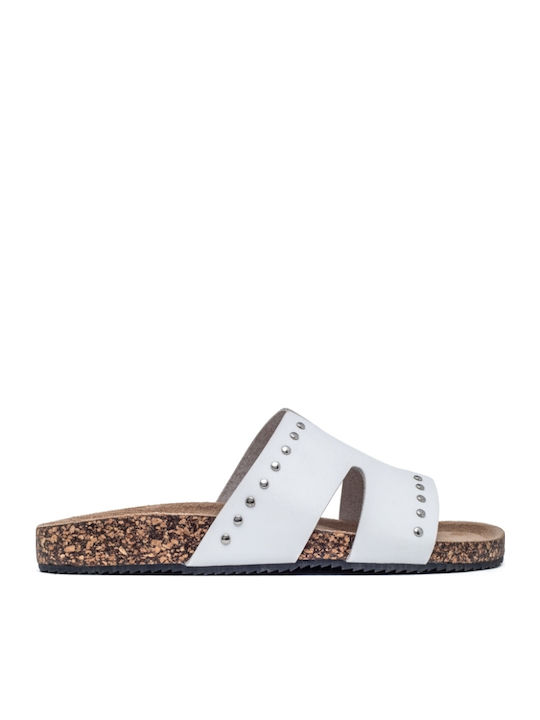 Flache Sandalen für Damen Flatforms in Weiß Farbe