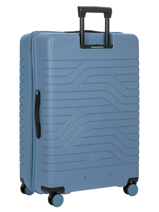 Bric's Milano Μεγάλη Βαλίτσα Ταξιδίου Σκληρή Grey Blue με 4 Ρόδες Ύψους 79εκ.