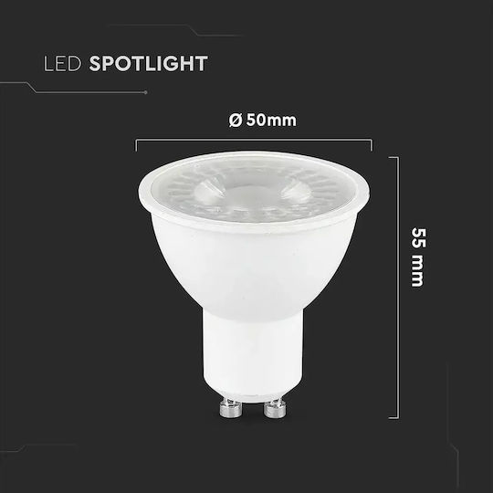 V-TAC LED Bulb 7.5W for Socket GU10 Warm White 610lm