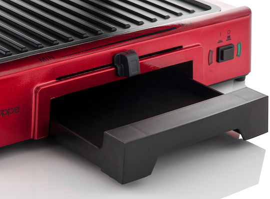 Gruppe Sandwich Maker Grill with Removable Plates 2000W Red