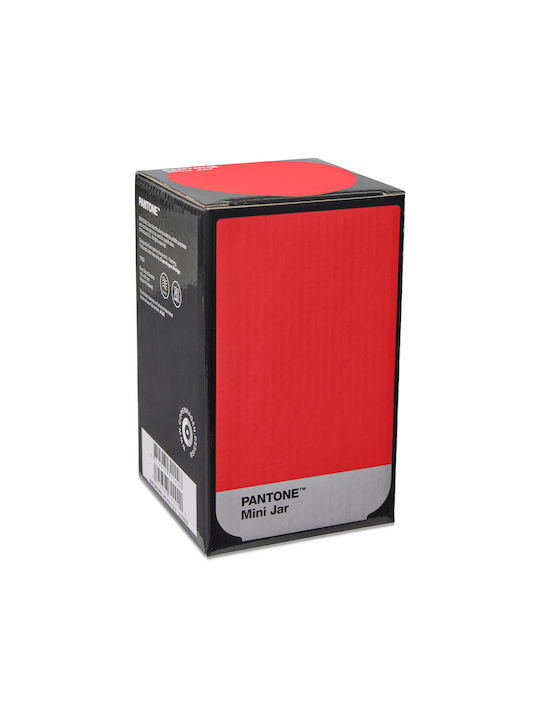 Pantone Decorative Vase Red 8x8x14cm