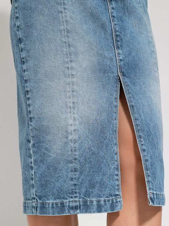 Fustă Denim Maxi Albastră