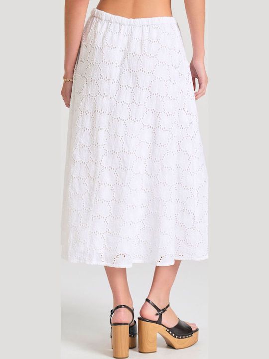 Midi Skirt White