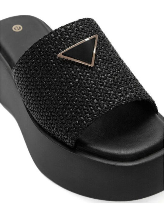 Γυναικεία Σανδάλια Flatforms Μαύρα