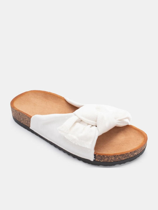 Γυναικεία Σανδάλια Flatforms Λευκά
