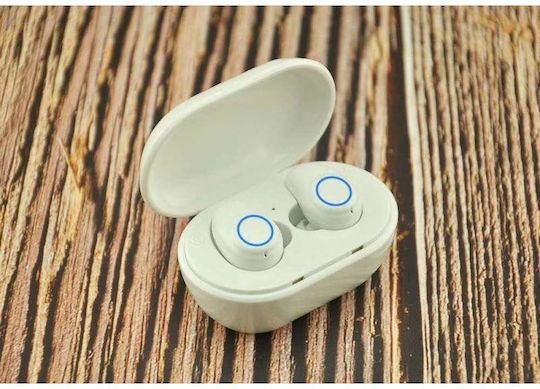 In-Ear Bluetooth-Freisprecheinrichtung Kopfhörer mit Schweißresistenz und Ladeetui Weiß