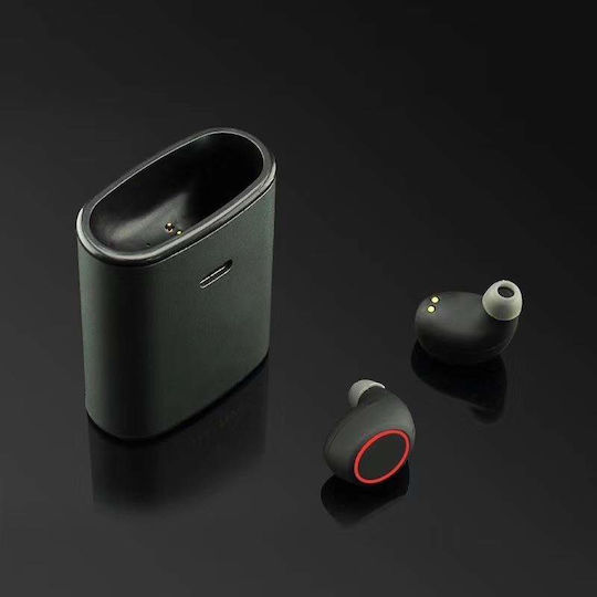 CA18 In-ear Bluetooth Handsfree Earphones with Charging Case Black