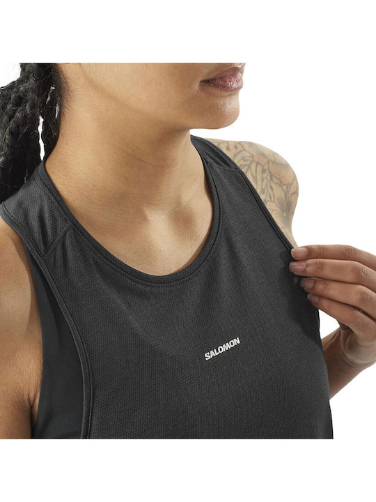 Shakeout Core Women's Athletic Blouse Sleeveless Fast Drying Black