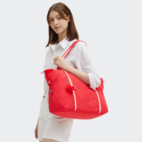 Kipling 58cm Σακ Βουαγιάζ Κόκκινο Υφασμάτινο 20x32εκ.