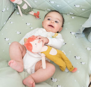 Saro Alex Lustiger Bauer Stoffpuppe 30cm