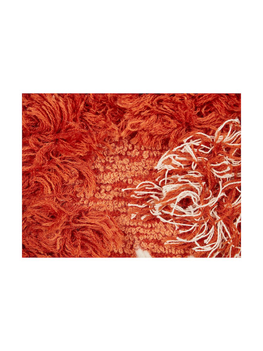 Beliani Μαξιλάρι Καναπέ Sagenia από 100% Βαμβάκι Orange 45x45εκ.