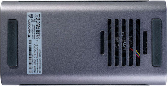 Verbatim TurboMetal USB-C Външен SSD 2TB 2.5" Черен