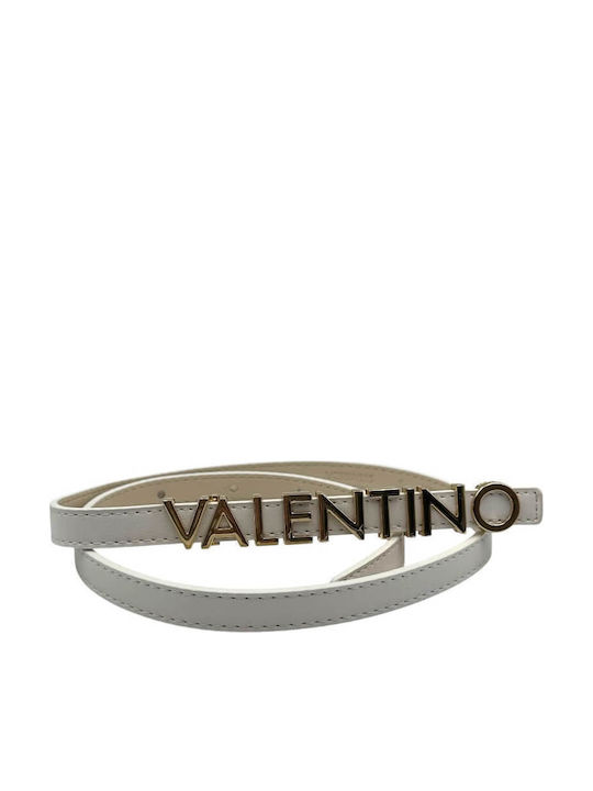 Leather Women's Belt White