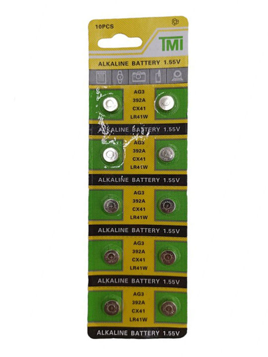 Alkaline Watch Batteries LR41 1.55V 10pcs