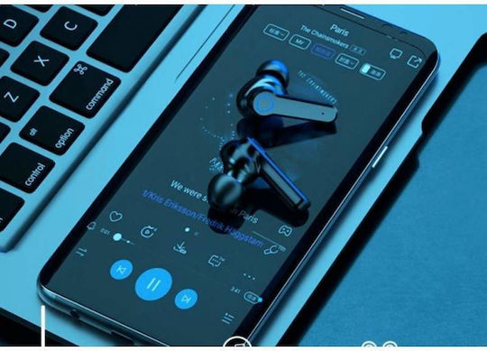 In-ear Bluetooth Handsfree Ακουστικά με Θήκη Φόρτισης Charging Case With Flashlight Digital Display