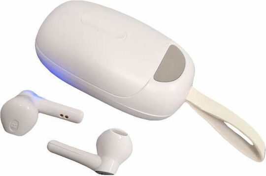 In-Ear Bluetooth-Freisprecheinrichtung Kopfhörer mit Schweißresistenz und Ladeetui Weiß