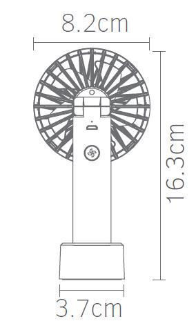 Fos me Вентилатор Чанта За Ръка USB 3W Бял 02-00408