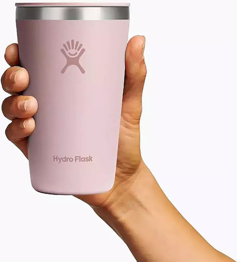 Hydro Flask All Around Glass Thermos Stainless Steel / Plastic 355ml Trillium Pink