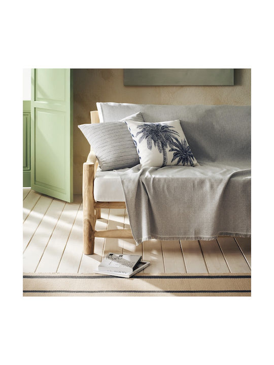 Gofis Home Dekorativer Kissenbezug Nendy Weiß 43x43cm